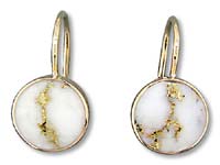 Gold Quartz Earrings