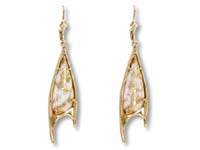 Gold Quartz Earrings