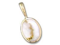 Gold Quartz Pendant