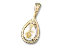 Gold Quartz Pendant