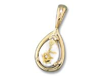 Gold Quartz Pendant