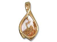 Gold Quartz Pendant