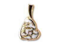 Gold Quartz Pendant